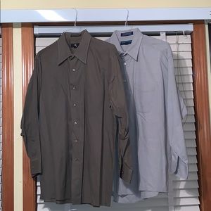 Men’s long sleeve button down shirts Neck 17 32/33